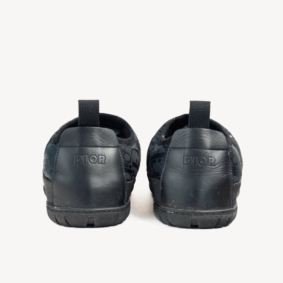 Dior Black Super Dior Oblique Quilted Nylon Snow Slippers - Picture 3 of 10